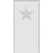 Ekena Millwork Standard Foster Star Plinth Block With Beveled Edge, 4 1/2"W x 9"H x 1/2"P PBP045X090X050FOS07 - alternate 3